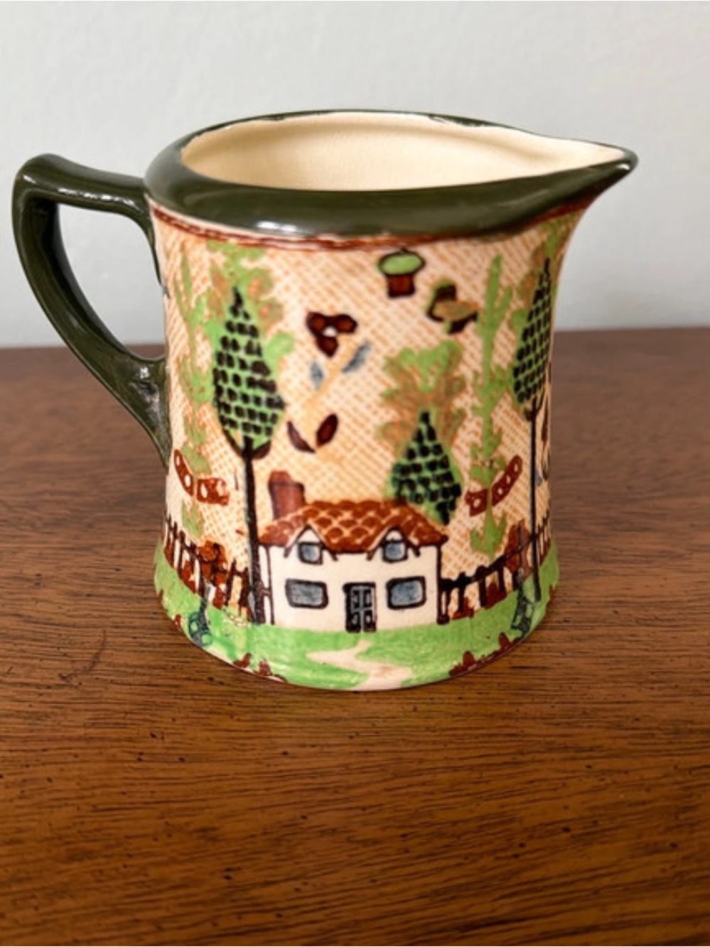 Antique Royal Doulton E3749 Cottage Scene Creamer Jug Made in England